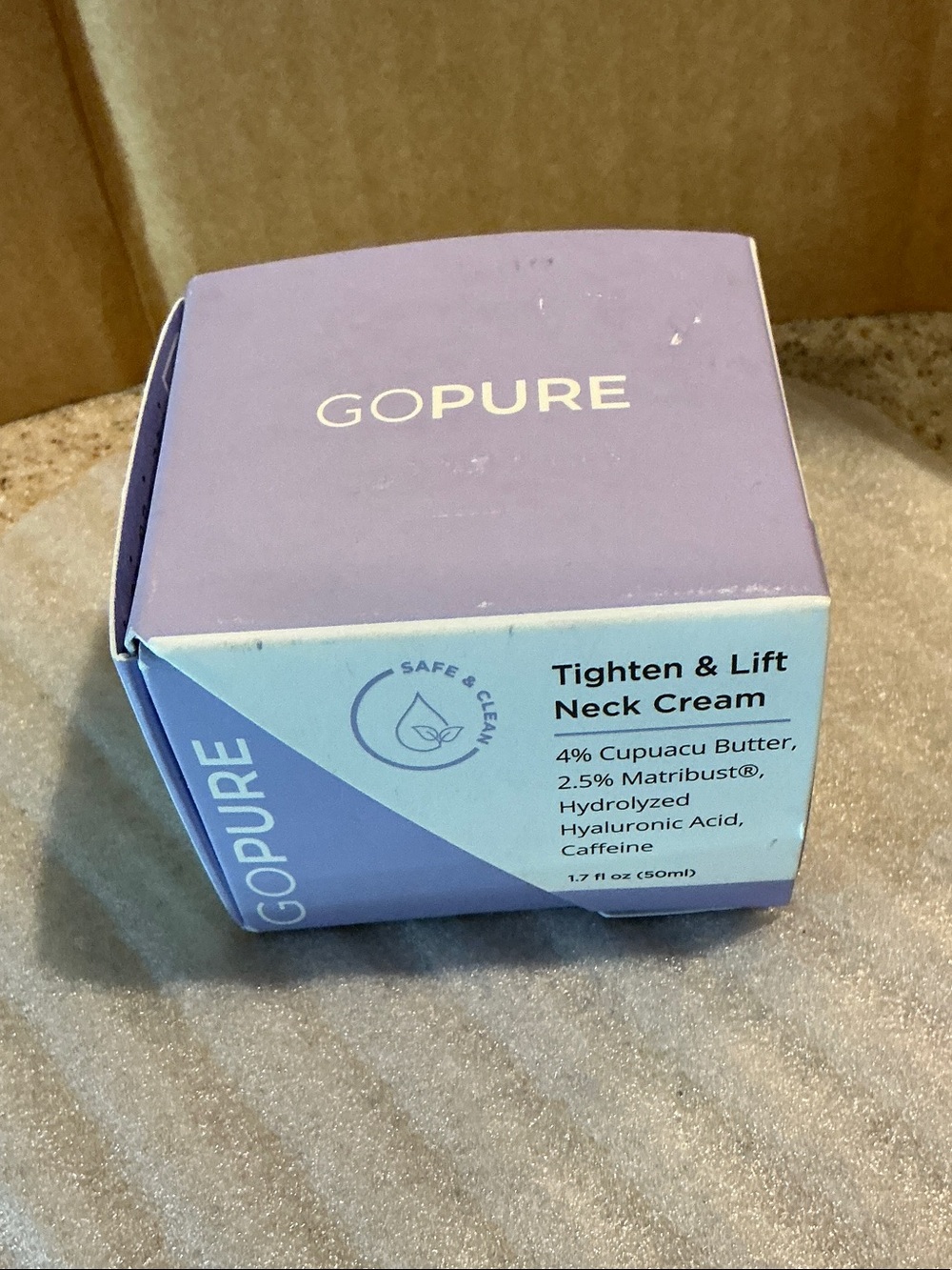 Gopure Tighten & Lift Neck Firming Cream 1.7 oz Sealed Jar